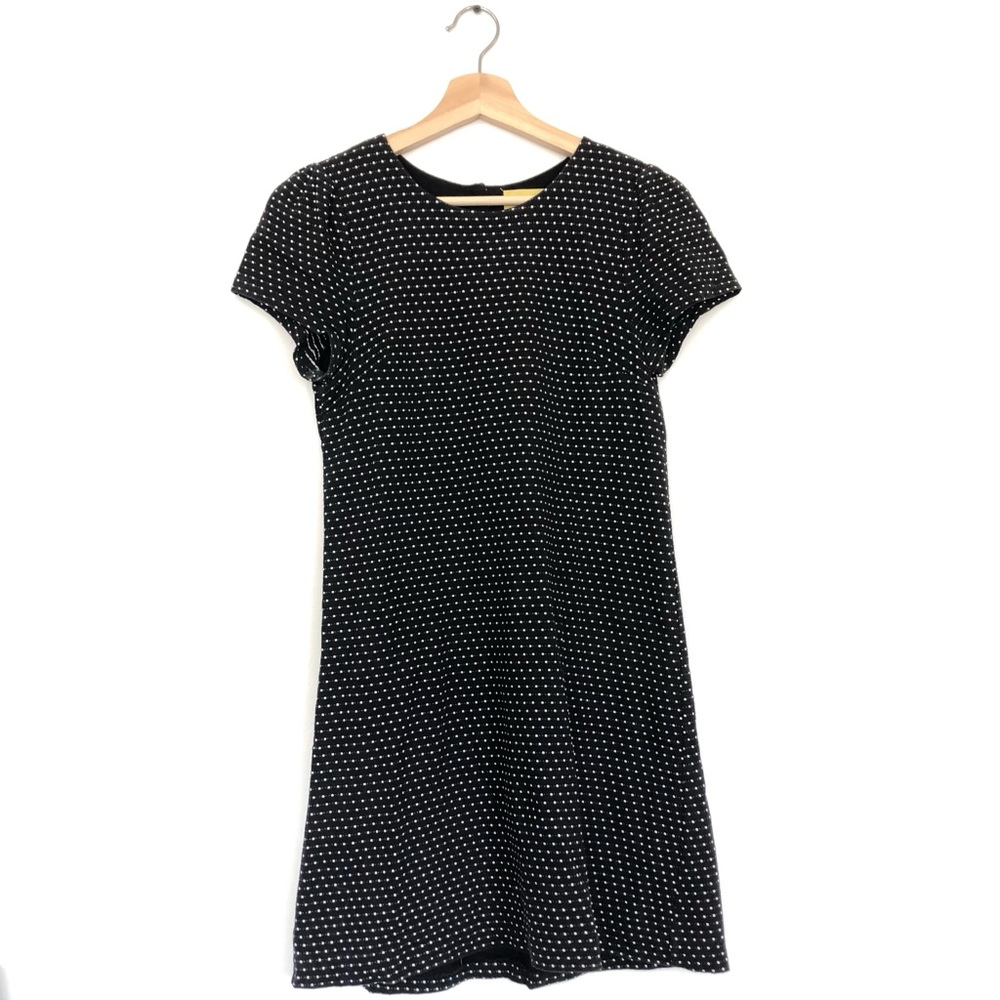 Maeve Black and White Textured Sheath Mini Dress